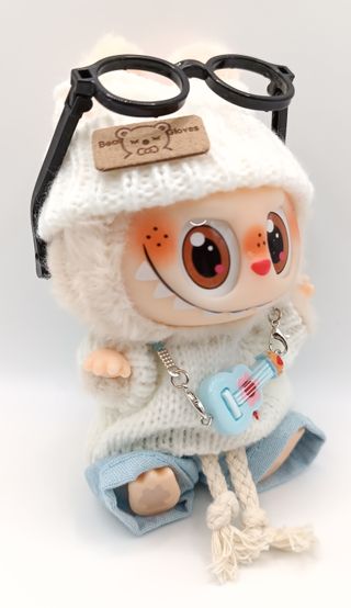 Vestito Labubu Outfit Cuore Chitarra Doll NUOVO