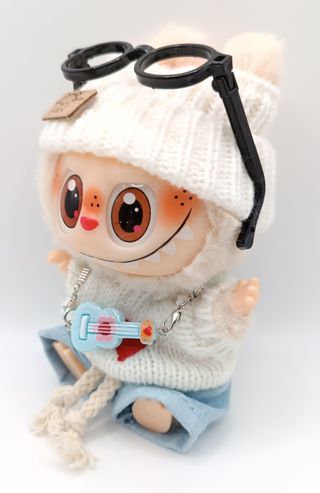 Vestito Labubu Outfit Cuore Chitarra Doll NUOVO