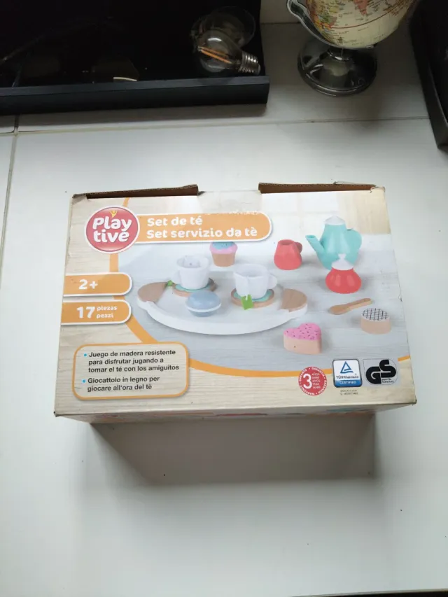 Playtive Set de té de madera 17 piezas
