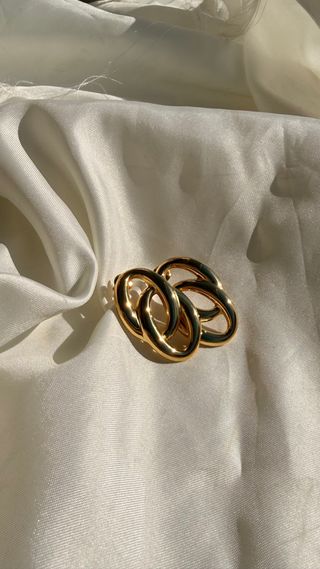 Orecchini acciaio inox dorati NO ZARA