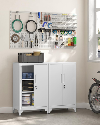 Armadietto in Metallo, Mobiletto Multiuso, Armadio