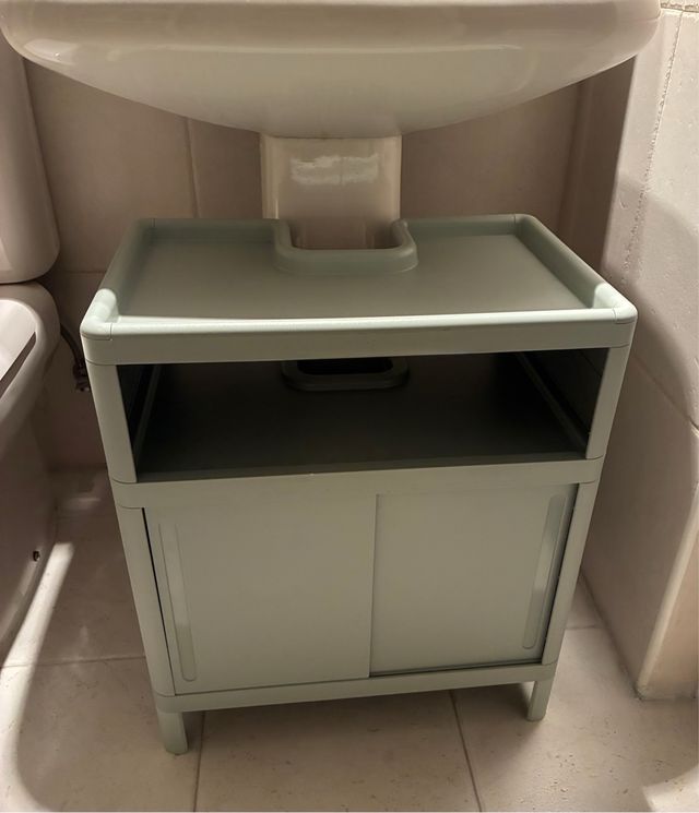 IVÖSJÖN Armario de lavabo bajo, verde IKEA. Nuevo