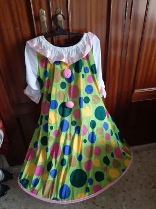 Disfraz de payasa talla única