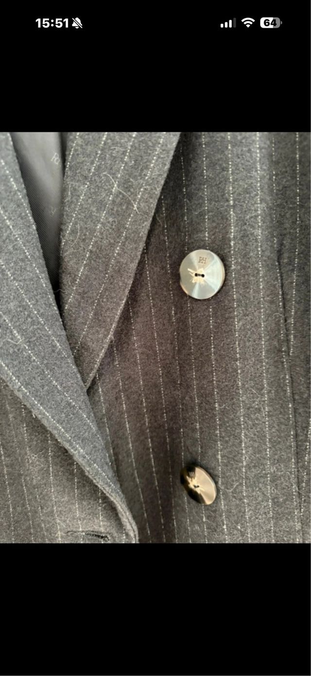 Blazer Pedro del Hierro gris rayas finas
