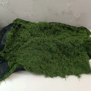 Tela de césped artificial verde