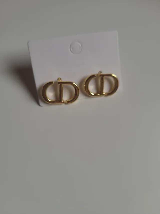 Pendientes Dior Acero Inoxidable Dorados