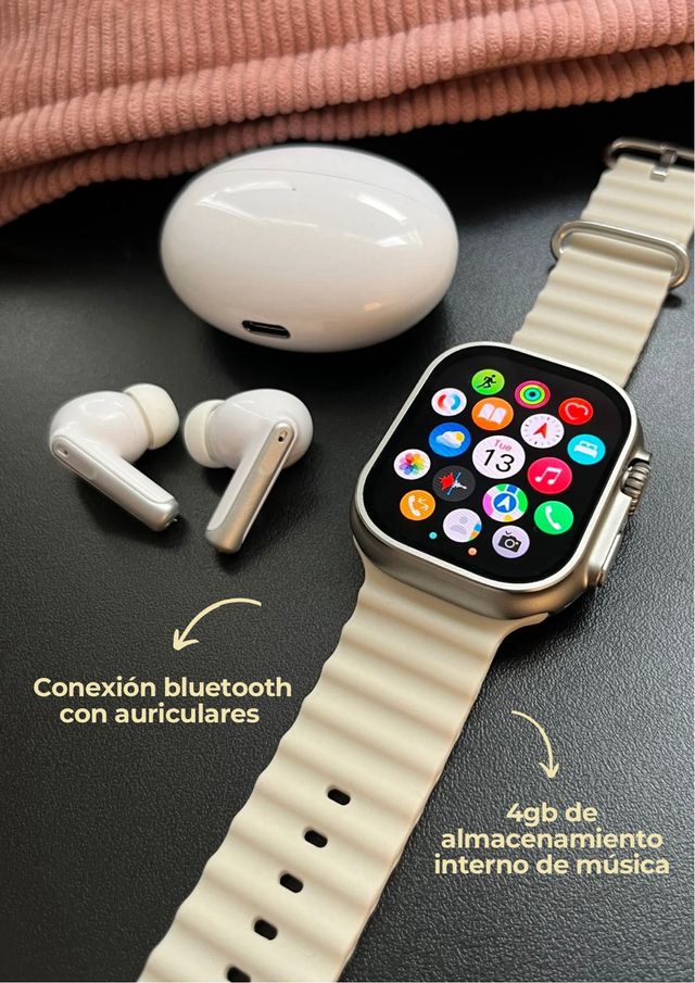 Smartwatch con llamadas - Nuevo - Correas de regal