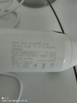 Minipimer Bosch ErgoMixx 600W con tritacarne