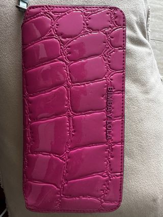 Billetera Bimba y Lola Rosa Cocodrilo
