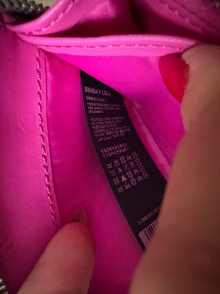 Billetera Bimba y Lola Rosa Cocodrilo