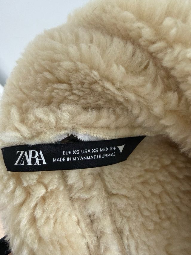 Chaleco Zara efecto borreguito