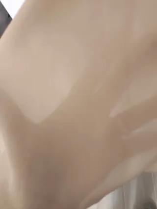 Vestido de fiesta beige encaje