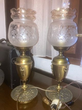 Lampade da tavolo antiche dorate