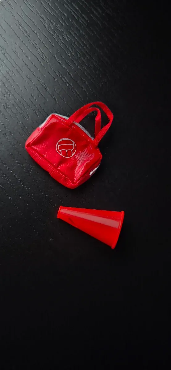 Accesorios MyScene: Bolso y Megáfono Rojo