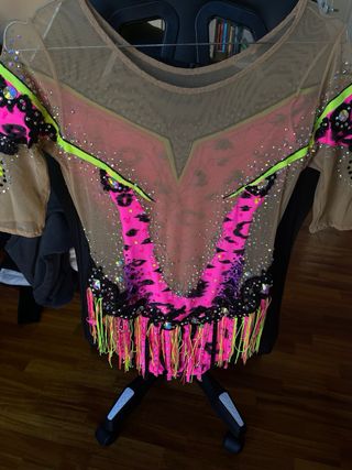 Body Ginnastica Ritmica Rosa e Nero