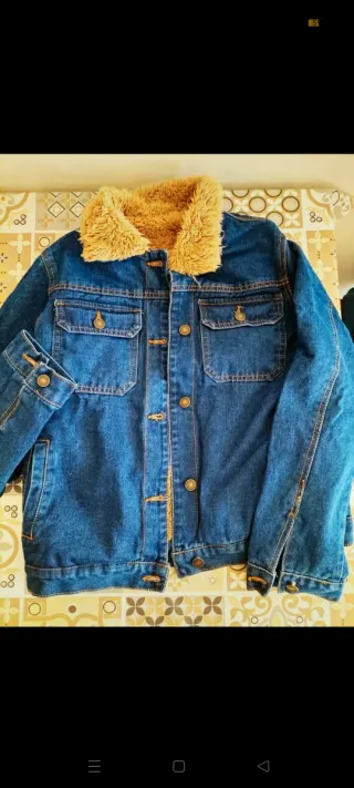 Chaqueta Vaquera con  borrego