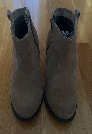 Botas estilo cowboy beige/marrón