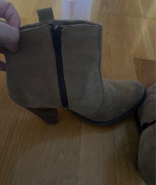 Botas estilo cowboy beige/marrón