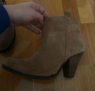 Botas estilo cowboy beige/marrón