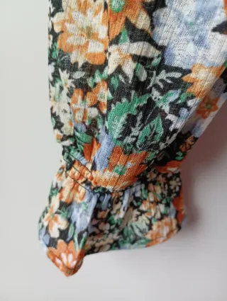 Blusa Springfield floral manga larga