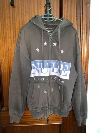 Sudadera Nude Project Marrón con Estrellas