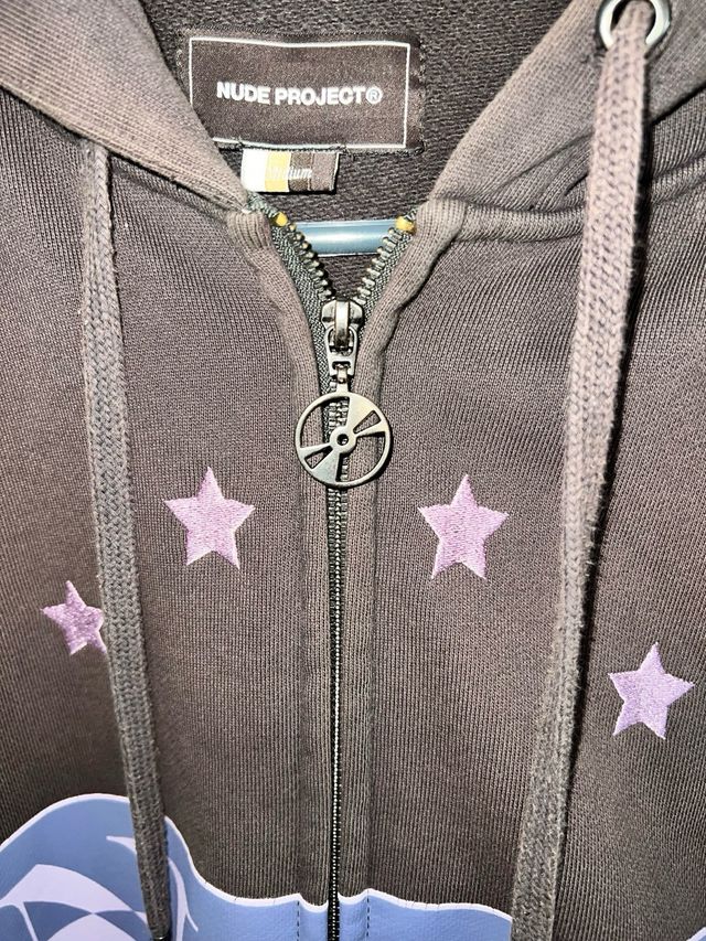 Sudadera Nude Project Marrón con Estrellas