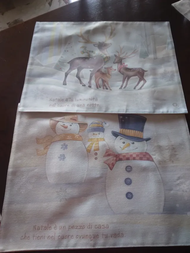 Tovagliette americane natalizie con renne 