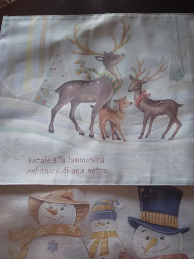 Tovagliette americane natalizie con renne 