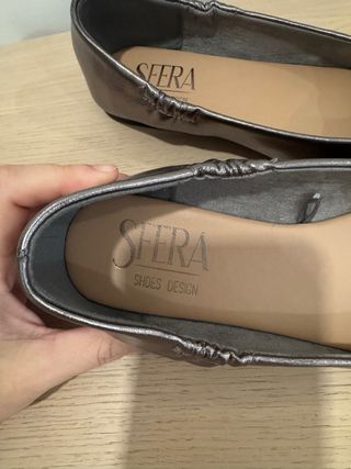 Bailarinas Sfera plateadas T.36