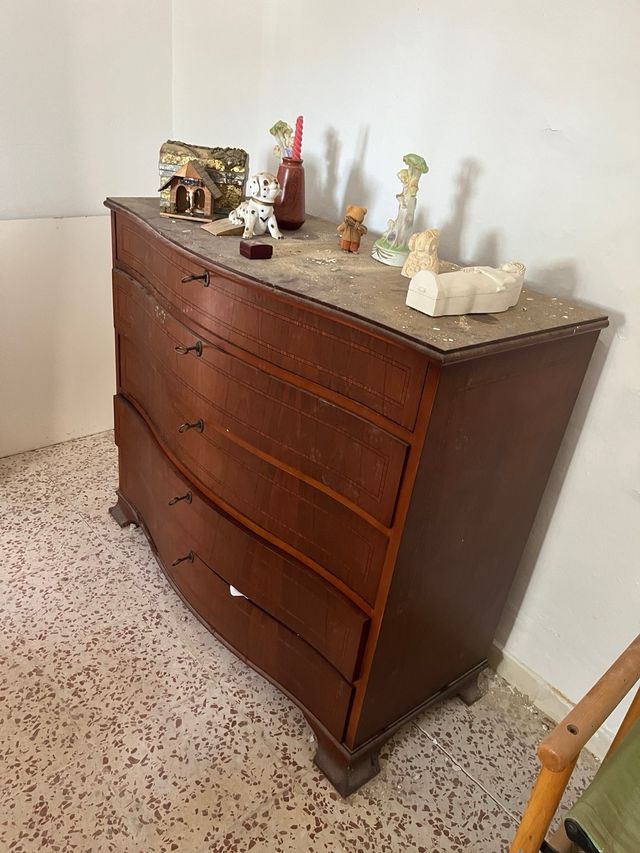 Cajonera antigua 5 cajones con llave