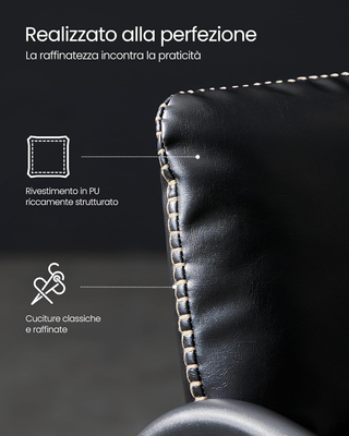 Poltrona, Sedia con Struttura in Metallo, Rivestim