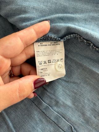 Camicia Jeanswear 72D da donna vintage 100% cotone