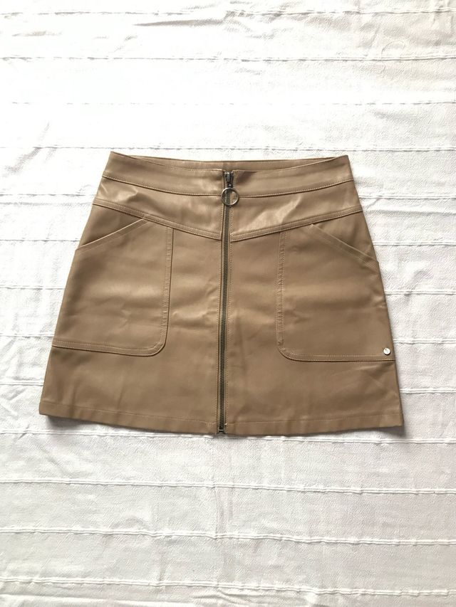 Minifalda polipiel Brownie