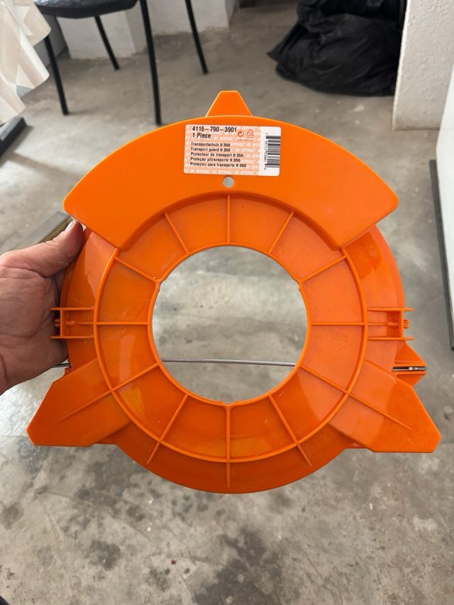 3 Protectores disco desbrozadora naranja