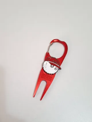 Arreglapiques Golf Metalico con mosqueton