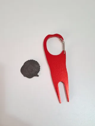 Arreglapiques Golf Metalico con mosqueton