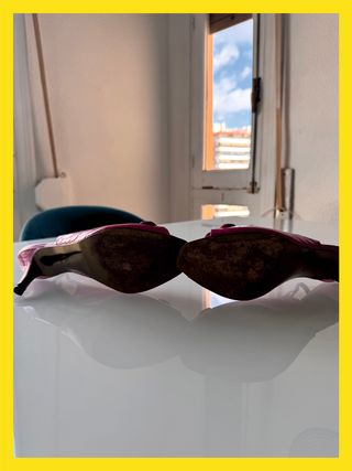 Sandalias Slingback Lujo Rosadas