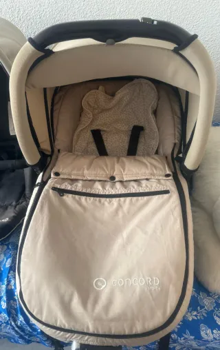 Coche Concord Neo 3 piezas beige/negro