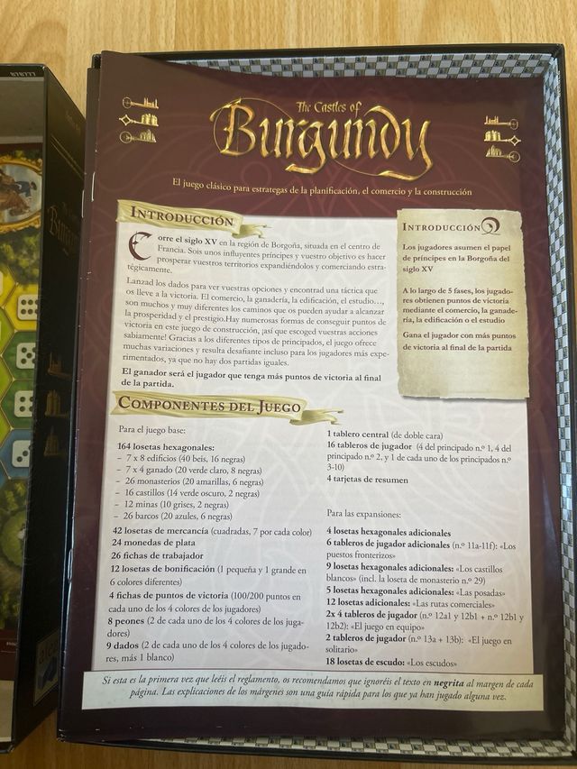 Juego de mesa The Castles of Burgundy