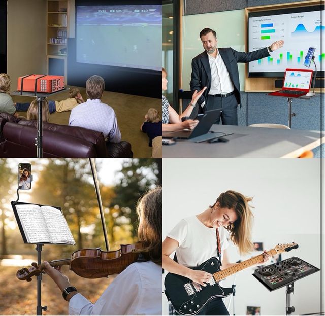 Trípode con ruedas para portátil y proyector