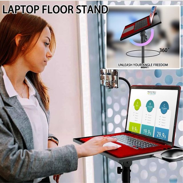 Trípode con ruedas para portátil y proyector