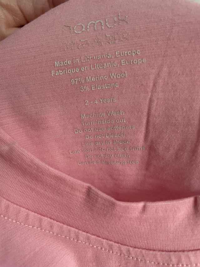 marca NAMUK. Camiseta lana merino súper suave