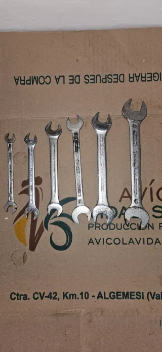 Juego de llaves fijas Palmera y Acesa 8-19