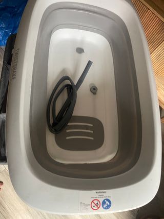Bañera Plegable Twistshake Gris Blanca