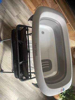 Bañera Plegable Twistshake Gris Blanca