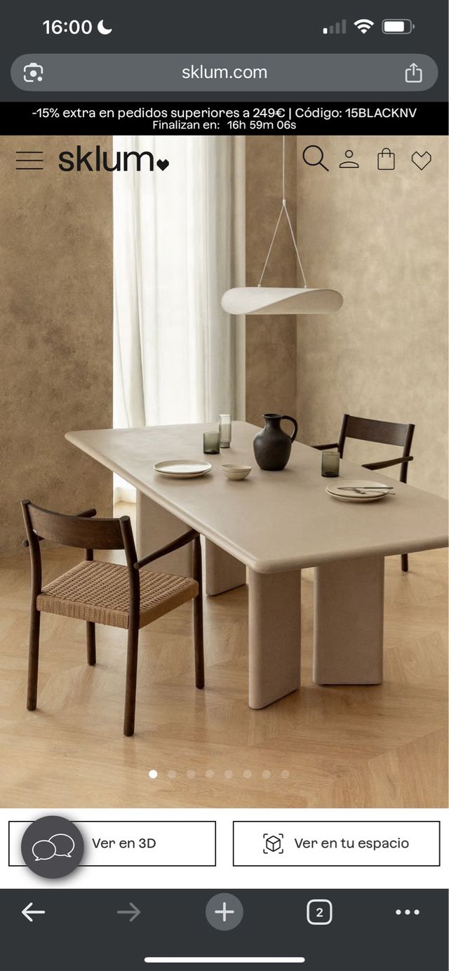 Mesa comedor y 6 sillas