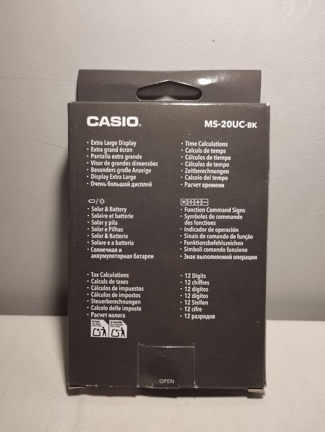 Calculadora Casio MS-20UC-BK