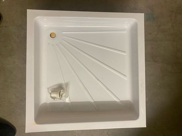 Plato de ducha encastrable 58x58cm, ideal camper.