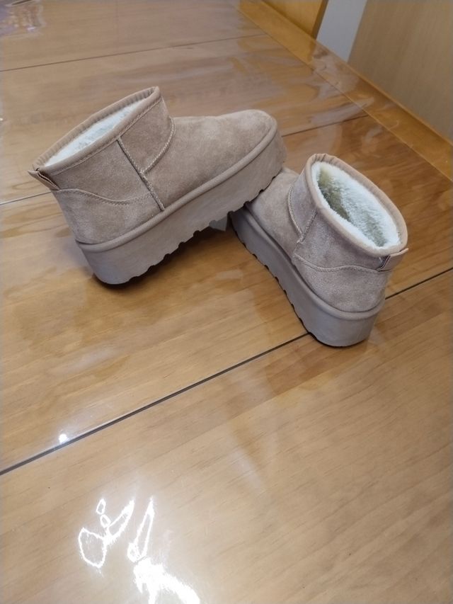 Botas Beige Talla 38