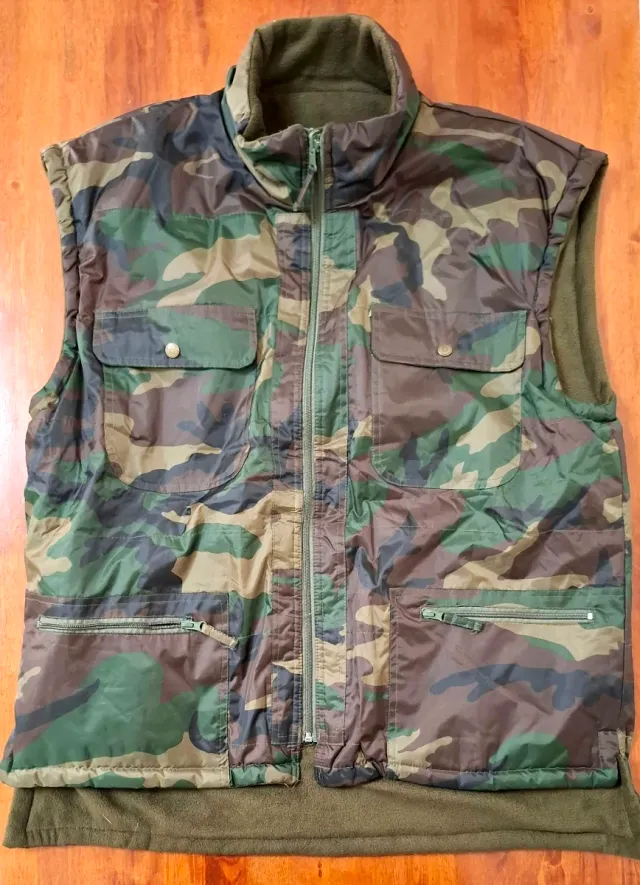 Giacca mimetica militare smanicata uomo XXL